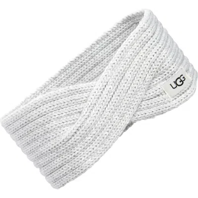 Ugg ® Twist Cable Knit Head Wrap In Grey Heather