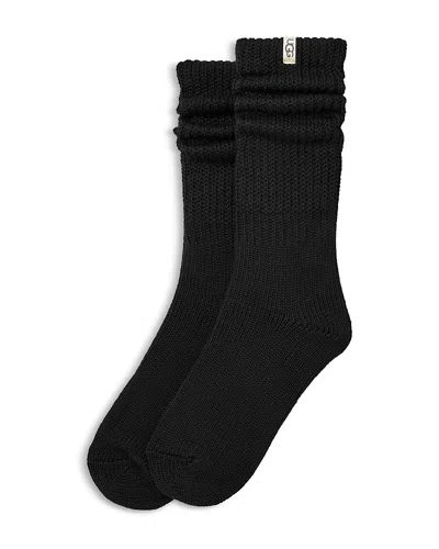 Ugg Tyla Slouchy Crew Ii Socks In Black