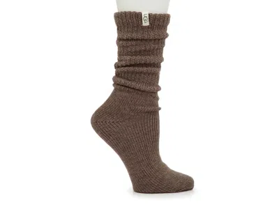 Ugg Tyla Slouchy Ii Crew Socks In Brown