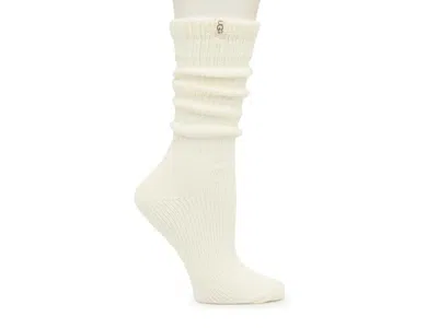 Ugg Tyla Slouchy Ii Crew Socks In White