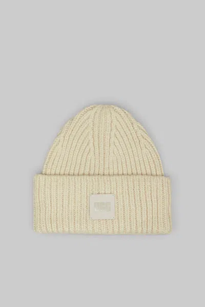 Ugg U Chunky Rib Beanie In Neutral