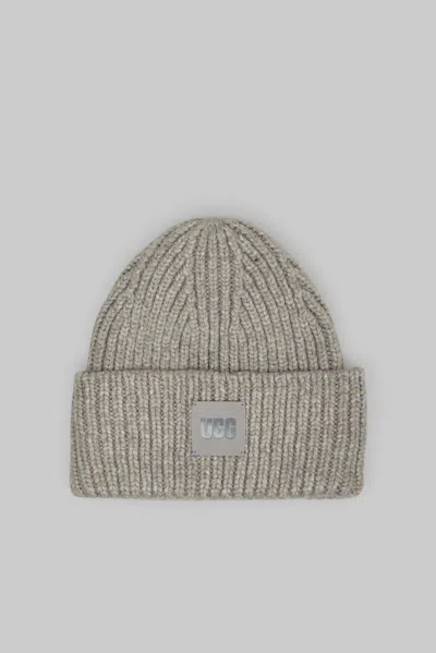 Ugg U Chunky Rib Beanie In Transparent
