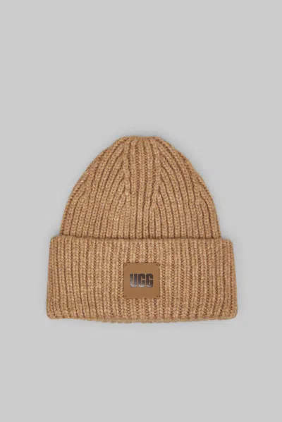 Ugg U Chunky Rib Beanie In Brown