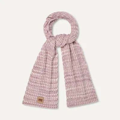 Ugg U Chunky Space Dye Scarf In Ashen Rose Multi
