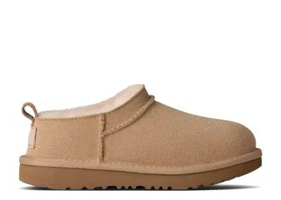 Ugg Classic Micro Slipper Kids 'chestnut' In Brown