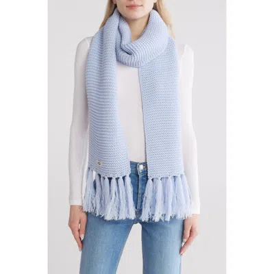 Ugg ®  Fringe Trim Knit Scarf In Fresh Air