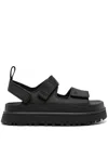 Ugg Black Platform Sandals In Black