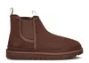 Ugg Flat Ankle Boots In Brown