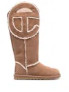 Ugg X Telfar Logo-patch Suede Boots