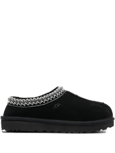 Ugg Tasman Ii 1174671-blk Slipper Men Black Suede Sheepskin Lined Slip-on Gug228