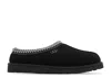 Ugg Tasman Ii Suede Slippers With Wool Lining And Contrast Stitching In Black