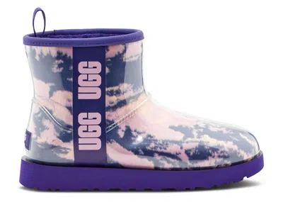 Ugg Wmns Classic Clear Mini 'marble Violet Night' In Purple