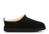 Ugg Classic Micro Water-repellent Suede Platform Ankle Boots In Black