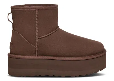 Ugg Wmns Classic Mini Platform Boot 'burnt Cedar' In Brown