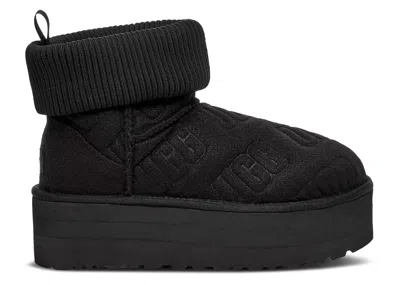 UGG UGG UGG WMNS CLASSIC MINI PLATFORM FELTED BOOT 'BLACK'
