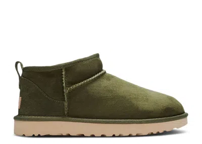 Ugg Wmns Classic Ultra Mini Boot 'burnt Olive' In Green