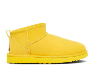 Ugg Wmns Classic Ultra Mini Boot 'canary' In Yellow