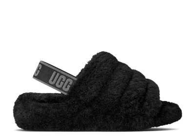 Ugg Wmns Fluff Yeah Slide 'black Dark Shadow'