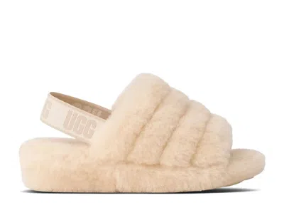 Ugg Wmns Fluff Yeah Slide 'natural Sea Salt' In White