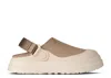 Ugg W Goldenglow Canvas Clog In Brown