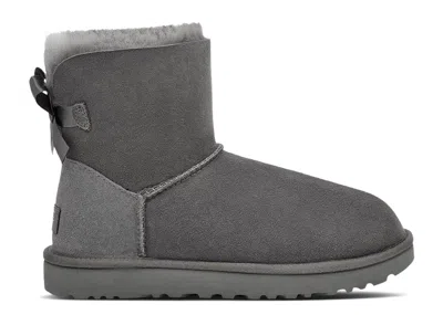 Ugg Wmns Mini Bailey Bow Ii Boot 'grey In Gray