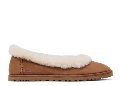 Ugg Wmns Zora Ballet Flat 'chestnut' In Brown