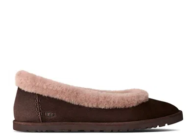 Ugg Wmns Zora Ballet Flat 'dusted Cocoa' In Brown