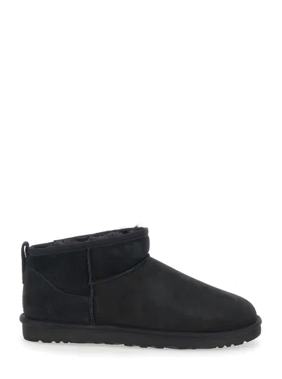 Ugg Man Classic Ultra Mini Boots In Nero