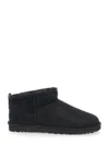 Ugg Classic Ultra Mini Sheepskin Ankle Boots 7-10 Yea In Black