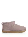 Ugg Classic Ultra Mini Suede Ankle Boots In Violet