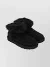 Ugg Ultra Mini Chalet Ankle Boots With Round Toe In Black