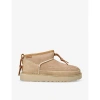 Ugg Classic Ultra Mini Crafted Regenerate Boots In Beige