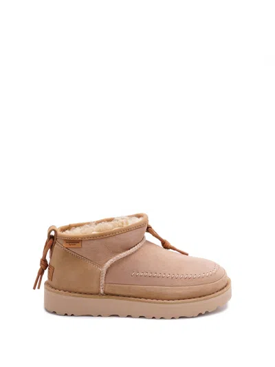 Ugg `ultra Mini Crafted Regenerate` Boots In Beige