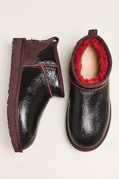 Ugg Ultra Mini Crinkle Boots In Purple