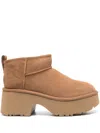 Ugg Classic Ultra Mini New Heights Boots In Brown