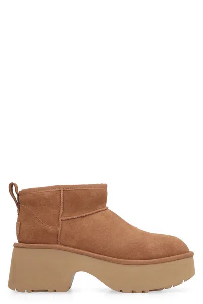 Ugg Ultra Mini New Heights Boots In Brown