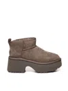 Ugg Suede Classic Ultra Mini New Heights Boots 70 In Hickory