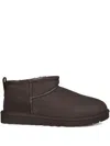 Ugg Dusted Cocoa Classic Ultra Mini Ankle Boots In Brown