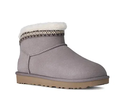 Ugg Ultra Mini Taslyn Bootie In Gray