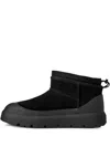 Ugg Suede Classic Ultra Mini Weather Hybrid Ankle Boots In Black