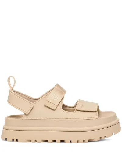 Ugg Ultralight Water-resistant Platform Sandals With Lug Sole In Neutral