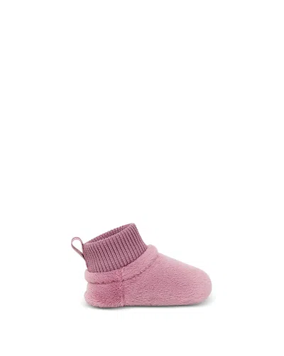 Ugg Kids' Unisex Baby Nesti Pre-walker Fleece Booties - Baby In Dusty Orchid