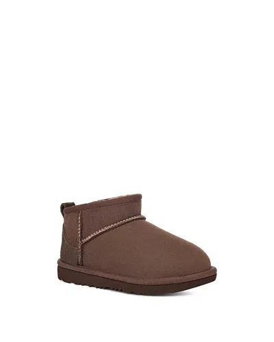 Ugg Unisex Classic Ultra Mini Boots - Little Kid In Brown