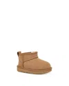 Ugg Kids Classic Ultra Mini Twinface Sheepskin Booties In Chestnut
