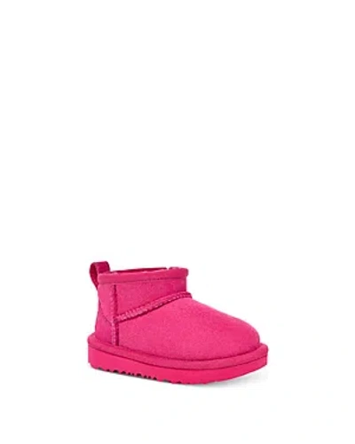 Ugg Kids' Unisex Classic Ultra Mini Boots - Toddler In Berry