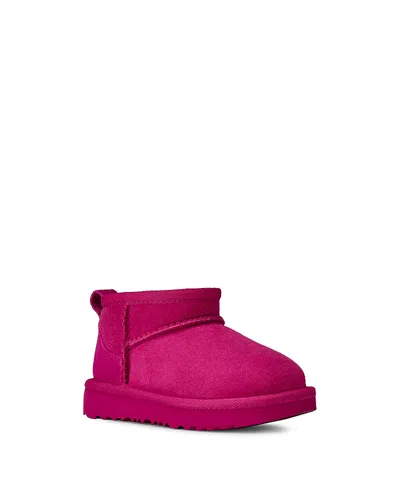 Ugg Kids' Unisex Classic Ultra Mini Boots - Toddler In Pink