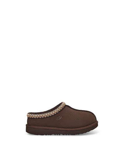 Ugg Kids' Unisex Tasman Ii Suede Slippers - Toddler In Brown