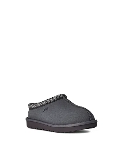 Ugg Unisex Tasman Ii Suede Slippers - Toddler, Little Kid, Big Kid In Gray