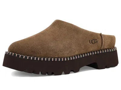 UGG UPTOWNER MULE WOMEN'S CLOG/MULE SHOES LIGHT BRONZE: 12 B - MEDIUM, SUEDE