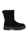 Ugg Uptowner Calf Suede Ankle Boots In Black